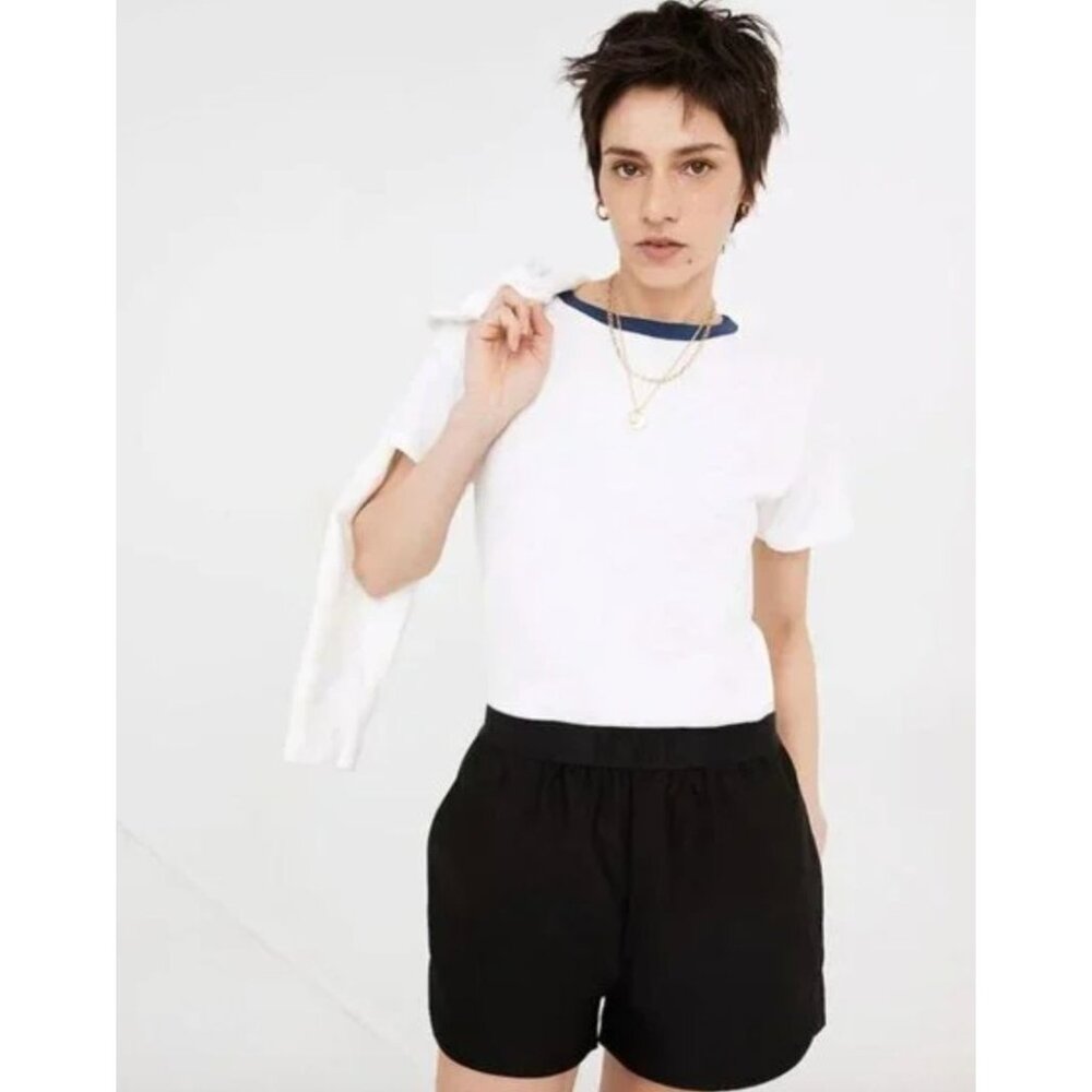 NWT MADEWELL MWL Always Black Pull on Athletic Shorts Size Small